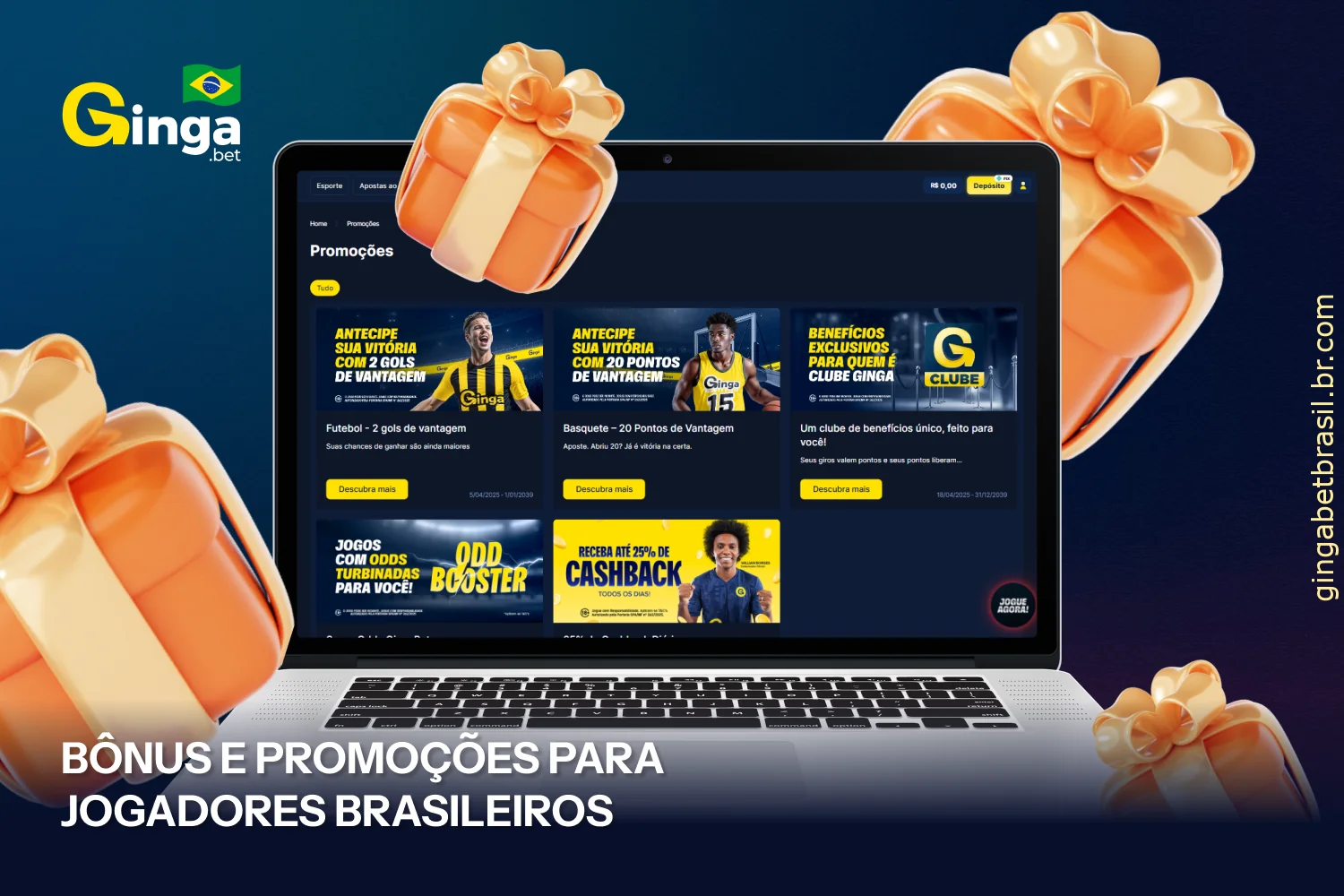 Jogadores podem encontrar na GingaBet uma grande variedade de bônus e promoções, especialmente desenvolvidos para jogadores do Brasil