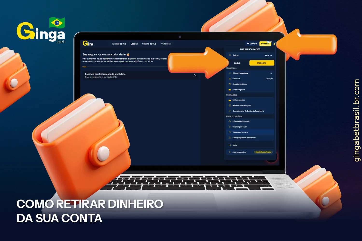 Os saques para Gigabet no Brasil são rápidos usando os métodos de pagamento disponíveis