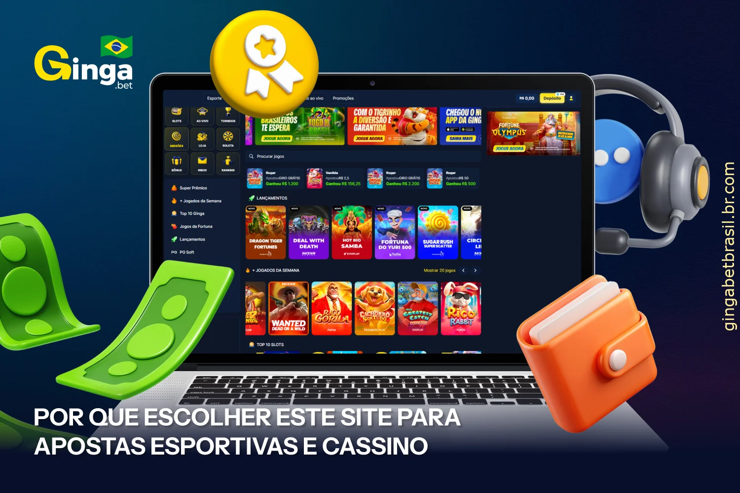 GingaBet se destaca no mercado brasileiro, oferecendo uma série de vantagens que atraem os jogadores locais