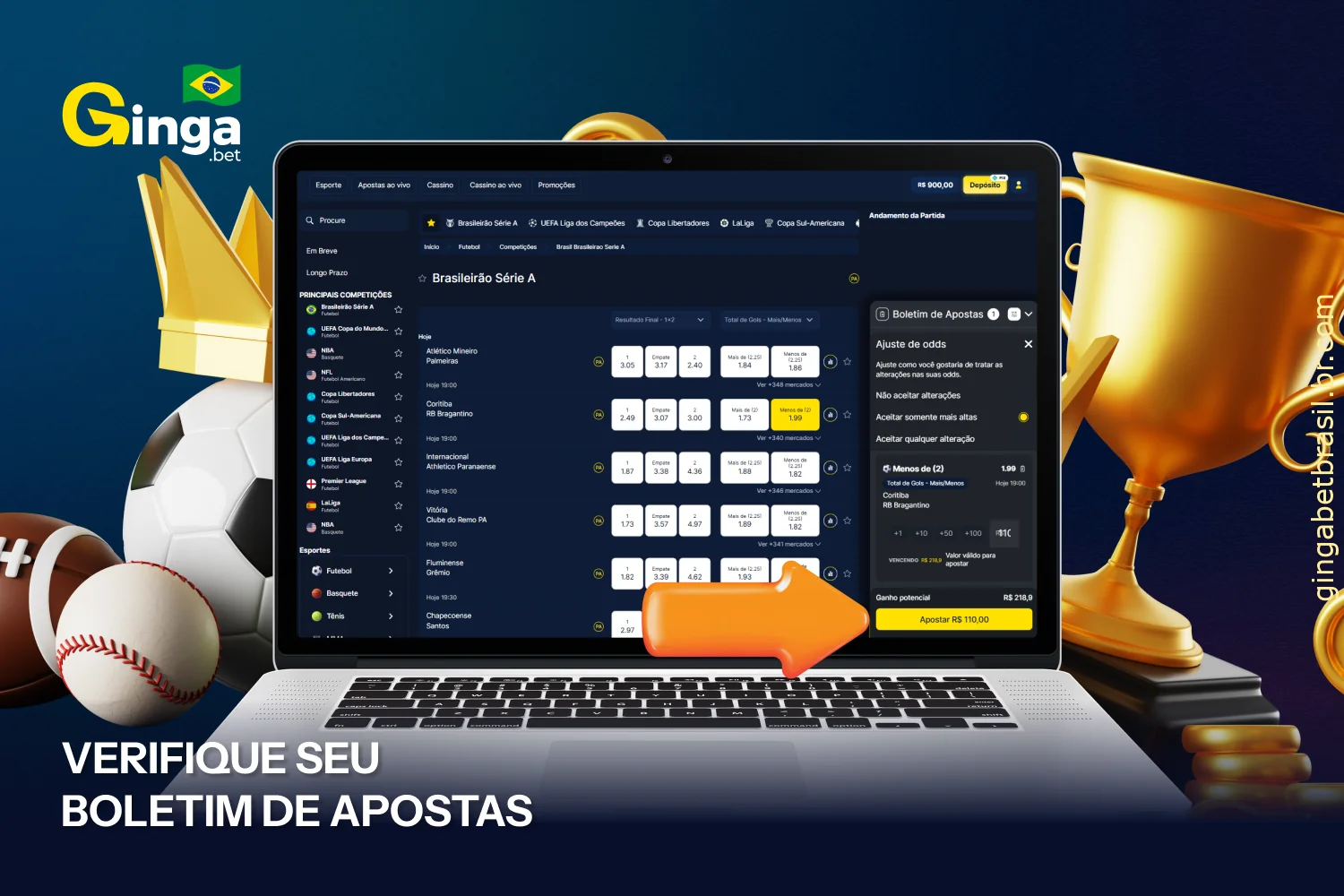 Confira seu cupom na GingaBet clicando no botão de confirmação na parte inferior